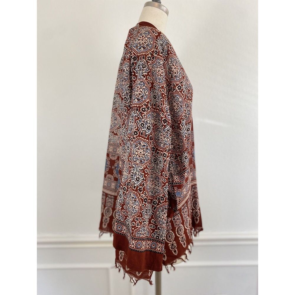 Serrv International Kimono O/S 1005 Cotton Bohemian Indian Festival - Picture 5 of 10
